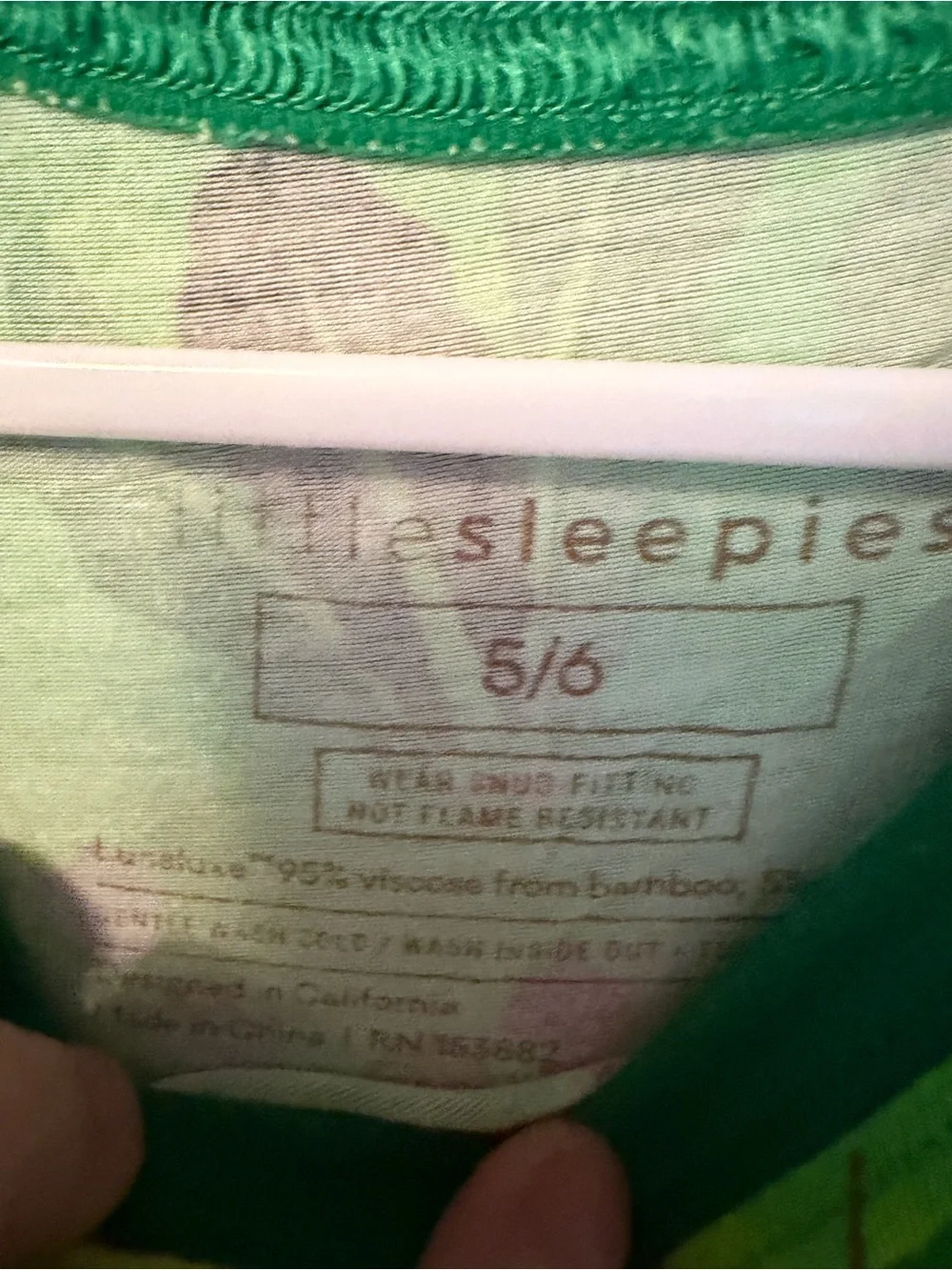 Little Sleepies Green Fruit & Veggie Print Pajama Set